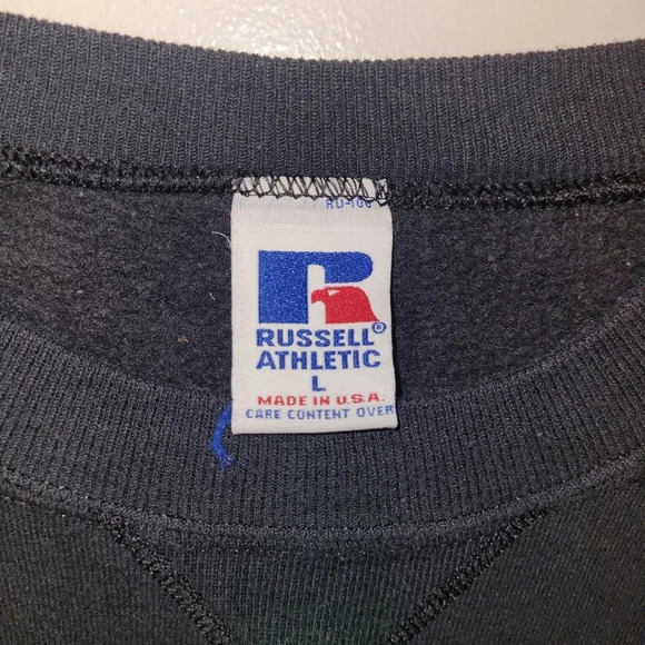 Vintage Russell Athletic MARSHALL VIKINGS Men's Lg Crewneck Sweater made in USA - Picture 5 of 6